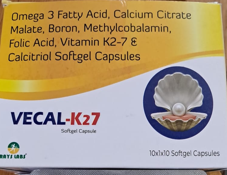 VECAL-K27 SOFTGEL packaging